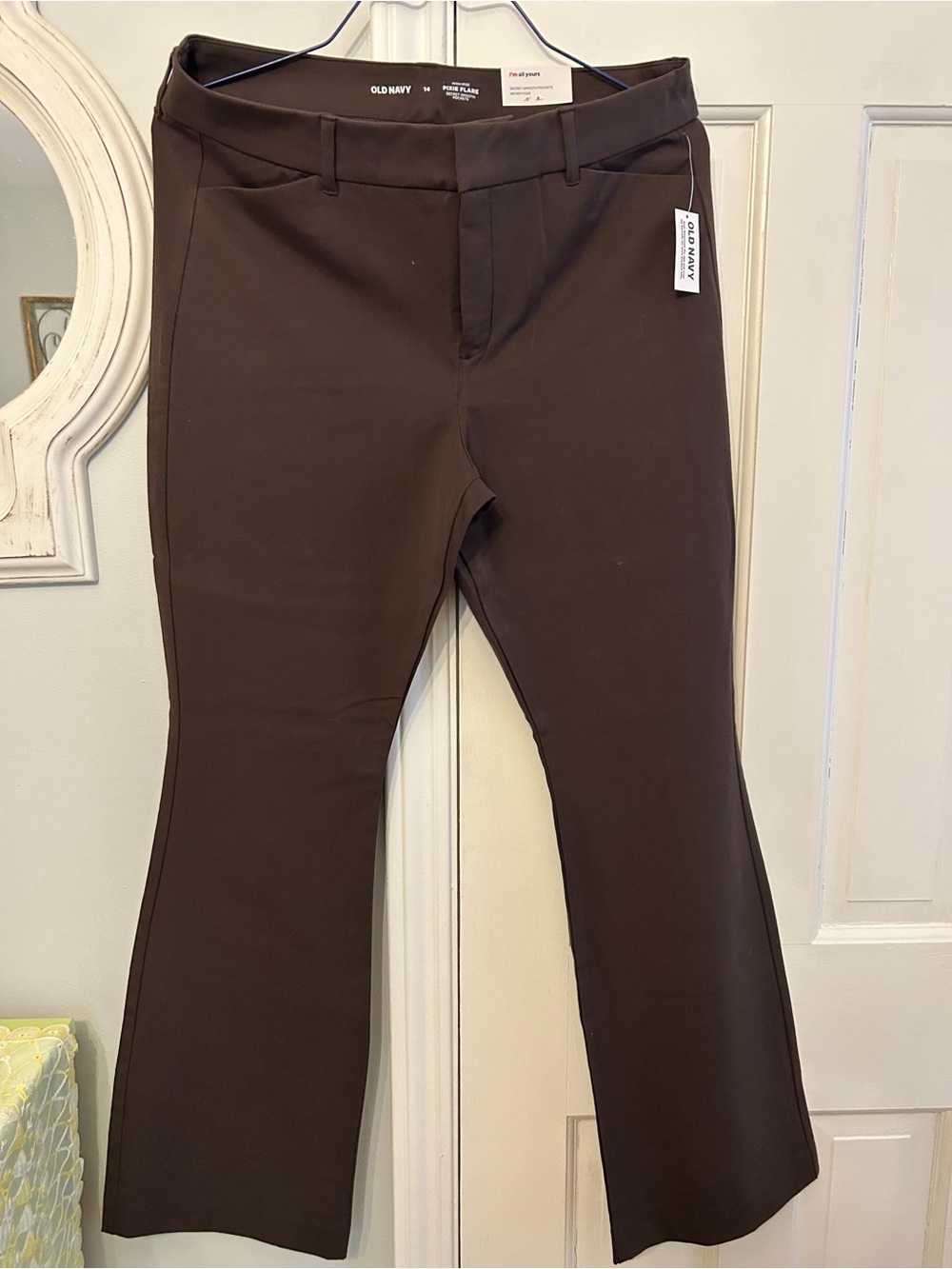 Old Navy Dark Brown Stretch Bootcut Trousers NWT